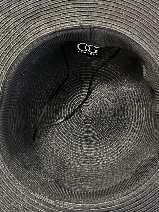 CoG New York Wide Brim Floppy Hat Derby One Size Rhinestones Sun Church Sparkly main image 7